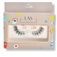 رموش شعر طبيعي من لاس بيوتي 09 حور