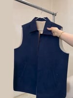 سديري دبل فيس شتوي كحلي + سكري