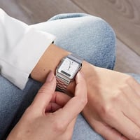 كاسيو - ساعة انالوج للجنسين بحركة كوارتز وسوار من...