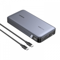 يوجرين - شاحن متنقل بمنفذين PD ومنفذ USB بسعة 2500...