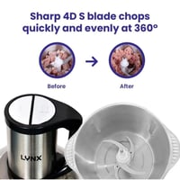 لينكس - فرامة خضروات ولحم بسعة 3 لتر وبقوة 300 واط