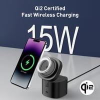 جودا - شاحن 4 في 1 لساعة ابل + ايربودز + ايفون + م...