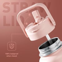 زجاجة مياه رياضية سعة 950 مل من الفولاذ المقاوم لل...