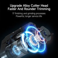 قصاصة اظافر كهربائية اوتوماتيكية بمصباح وسرعتين