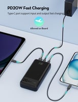 راف باور - بطارية متنقلة راف باور بقوة 20 واط بسعة...