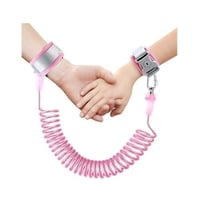 حزام امان - لتمشية الاطفال لون زهري