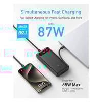 انكر - بطارية بسعة 20,000 ملي امبير بقوة 87 واط بم...