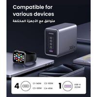 يوجرين - منصة شحن مكتبية نيكسود GaN بـ4 منافذ USB-...