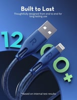 راف باور - كيبل لايتننق الى USB بطول 2 متر نايلون...