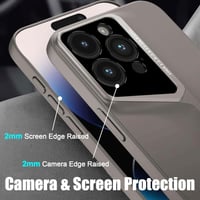 حافظة لهاتف ايفون 16 برو ماكس لون تيتانيوم رمادي