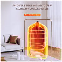 مجفف ملابس محمول مع شنطة تجفيف