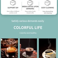 مطحنة قهوة محمولة وخلاط عصائر 350 مل