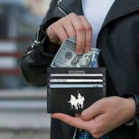 بولو - محفظة نحيفة متعددة الوظائف للرجال - ازرق