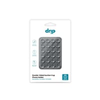 دريب - لصقة Drip سيليكون بشفط مزدوج للجوال - رمادي...