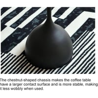 طاولة ديكور مستديرة لون اسود