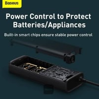 بيسوس - توصيلة سيارة بقوة 150 واط و220 فولت بمنفذ...