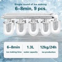 ريبون - صانعة ثلج بأحجام مختلفة سعة 1.1 لتر 112 وا...