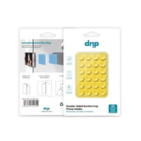 دريب - لصقة Drip سيليكون بشفط مزدوج للجوال - اصفر