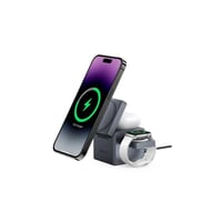 انكر - شاحن ماج سيف كيوب بقوة 30 واط 3 في 1 - رماد...