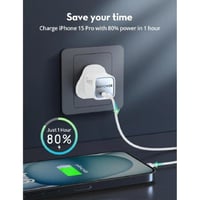 راف باور - شاحن جداري بمنفذ تايب سي بقوة 30 واط -...