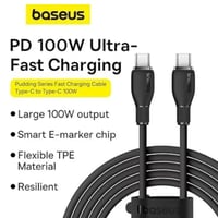 بيسوس - كيبل تايب سي الي تايب سي بطول 2 متر بقوة 1...