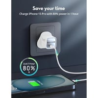 راف باور - شاحن جداري بمنفذ تايب سي بقوة 30 واط -...