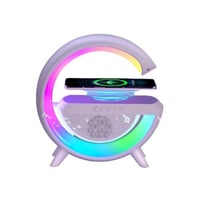 مصباح ليلي - بإضاءة LED وبمكبر صوتي وشحن لاسلكي