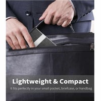 حامل بطاقات العمل جلد أسود