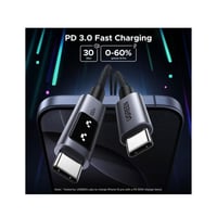 يوجرين - كيبل شحن تايب سي الى تايب سي أونو 100 واط...