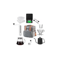 دوبيو - مجموعة تحضير القهوة بالتنقيط V60 مع مطحنة...