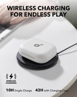 ساوند كور - سماعة انكر ايرو فيت 2 اللاسلكية - ابيض