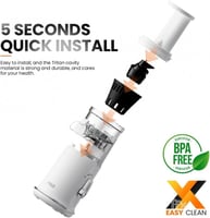 miui - عصارة فواكه كهربائية + صانعة الايس كريم بقو...