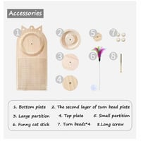 ارابيست - العاب لوح خدش خشبية للقطط