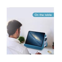 ماكبازيل - وسادة ناعمة للتابلت والموبايل لون ازرق...