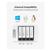 تيراماستر - حاوية تخزين خارجية للقرص الصلب بدون غا...