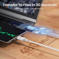 يوجرين - كيبل تايب سي الى تايب سي بقوة 60 واط بطول...