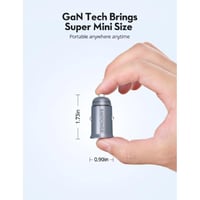 راف باور - شاحن سيارة ميني بقوة 65 واط بمنفذ تايب...