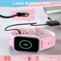 ساعة ذكية للأطفال لون وردي