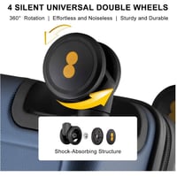 شنطة سفر - خفيفة الوزن بتصميم منسوج لون ازرق