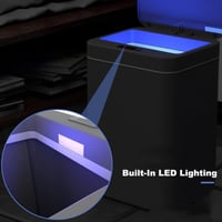 سلة مهملات حمام أوتوماتيكية لا تعمل باللمس بسعة 16...