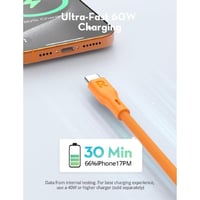 راف باور - كيبل سيليكون تايب سي إلى تايب سي بقوة 6...