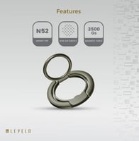 ليفيليو - مسكة رينج 2 في 1 لون تيتانيوم