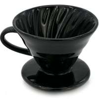 قمع تقطير القهوة - مصنوع من السيراميك لون اسود
