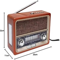 دي ال سي - مكبر صوت راديو بلوتوث 32228B