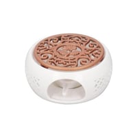 سخان ابريق شاي من السيراميك مع وسادة معدنية