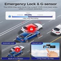 أزدوم - داش كام سيارة تصوير 3 قنوات 4K بزوايا 150...