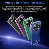 أوكيتيل - هاتف C59 برو سعة 256 جيجا - رام 8 + 16 ج...