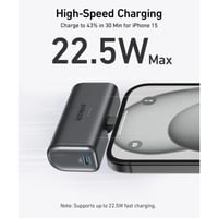 انكر - بطارية نانو مع موصل USB-C مدمج قابل للطي بس...