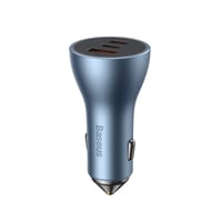 بيسوس - شاحن سيارة بمنفذين تايب سي و منفذ يو اس بي...