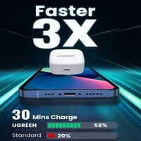 يوجرين - فيش جداري بمنفذ تايب سي بقوة 20 واط - اسو...